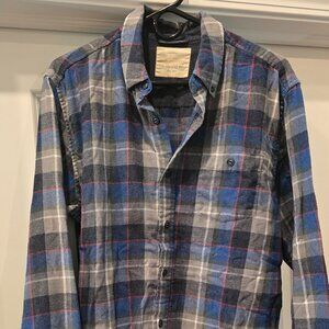 Neutral Blues & Greys Flannel Shirt